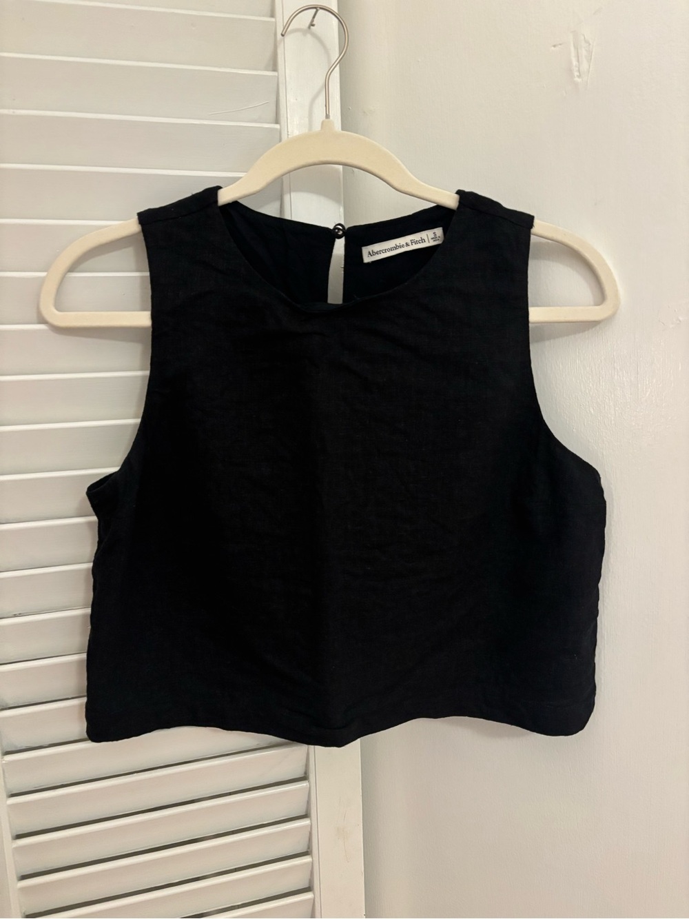 Abercrombie Black Linen Tank